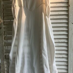 Vintage Elegant White Women's Dress Slip